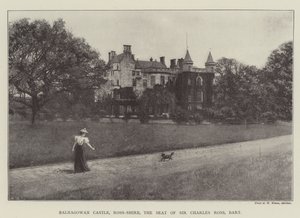 Zámek Balnagowan, Ross-Shire, sídlo sira Charlese Rosse, Baronet od English Photographer
