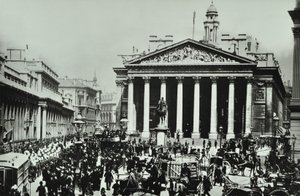 Bank Of England, Threadneedle Street, City of London, 1890 od English Photographer