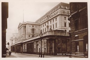 Bank of England, Londýn (černobílá fotografie) od English Photographer