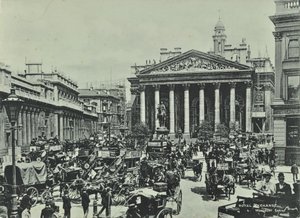 Bank of England, Threadneedle Street, City of London, 1890 od English Photographer