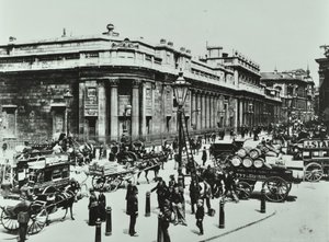 Bank of England, Threadneedle Street, City of London, 1890 od English Photographer