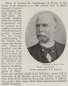 Baron de Courcel, francouzský velvyslanec v St James