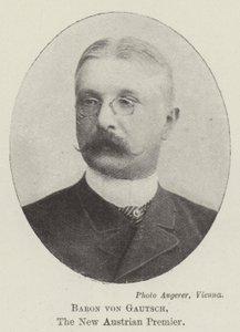 Baron von Gautsch, nový rakouský premiér od English Photographer