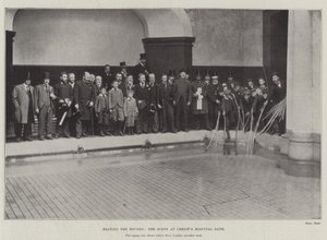 Beating the Bounds, scéna v Christs Hospital Bath od English Photographer