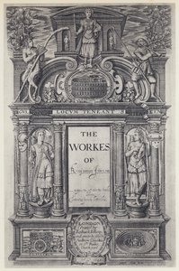 Ben Jonson, The Workes, Workes, W Stansby 1616 (černobílá fotografie) od English Photographer