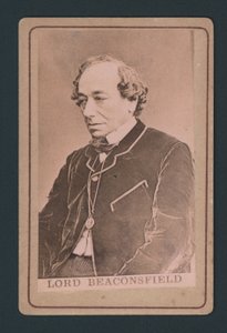 Benjamin Disraeli, vizitka od English Photographer