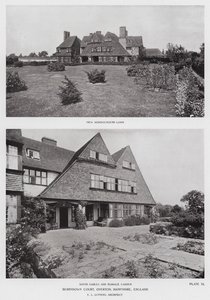 Berrydown Court, Overton, Hampshire, Anglie (černobílá fotografie) od English Photographer
