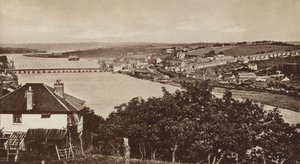 Bideford z Upcott, Looking North (černobílá fotografie) od English Photographer