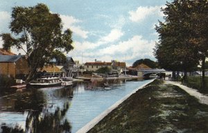 Boat Houses a Victoria Bridge od English Photographer