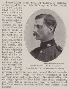Brevet-Major L S T Halliday, oceněný VC za galantnost v Pekingu od English Photographer