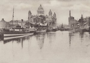 Canning Dock, Liverpool (černobílá fotografie) od English Photographer