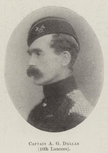 Kapitán A G Dallas, 16th Lancers od English Photographer