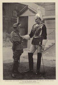 Kapitán Ames, nejvyšší důstojník v britské armádě, a ctihodný Maurice Gifford z Rhodesian Horse od English Photographer