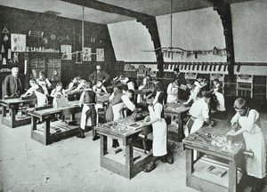 třída truhlářská, 1896 od English Photographer
