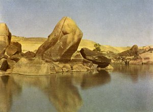 Katarakta, peřeje divoké vody na řece Nil, Egypt. od English Photographer