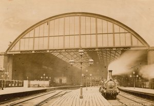 nádraží Charing Cross, Londýn; fotografie, 1874 od English Photographer