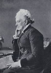 Charlotte Mary Yonge (černobílá fotografie) od English Photographer