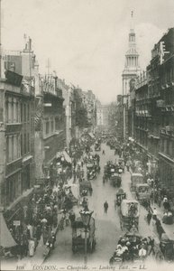 Cheapside při pohledu na východ, Londýn od English Photographer