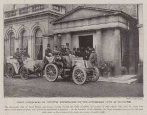 Vrchní konstábl okresů pobavený Automobilovým klubem v Richmondu od English Photographer