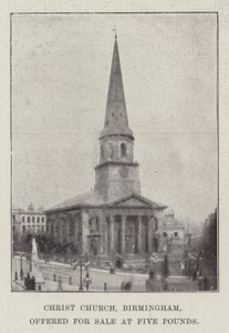 Christ Church, Birmingham, nabízený k prodeji za pět liber od English Photographer