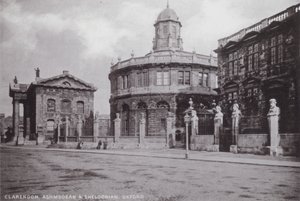 Clarendon, Ashmodean a Sheldonian, Oxford od English Photographer