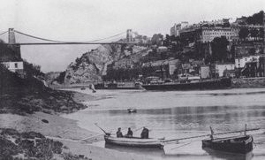 Clifton a visutý most (černobílá fotografie) od English Photographer
