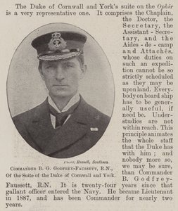 Velitel BG Godfrey-Faussett, RN, ze suity vévody z Cornwallu a Yorku od English Photographer