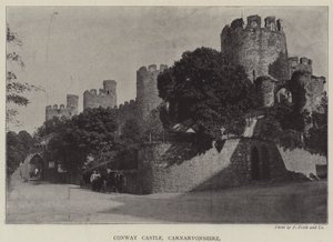 Hrad Conway, Carnarvonshire od English Photographer
