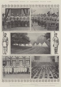 Korunovační hosté v Alexandra Palace Camp