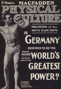 Obálka časopisu Physical Culture, leden 1913 od English Photographer