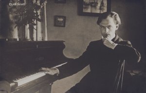 Cyril Scott , anglický skladatel, spisovatel a básník (b/w foto) od English Photographer