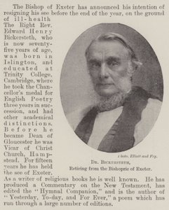 Dr Bickersteth, odchází z biskupství v Exeteru od English Photographer