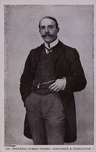 Dr. Frederic Hymen Cowen, skladatel, klavírista a dirigent (1852-1935) od English Photographer