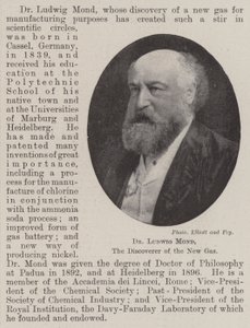Dr Ludwig Mond, objevitel nového plynu od English Photographer