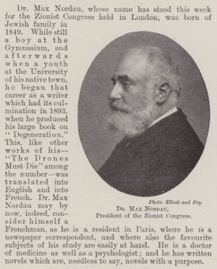 Dr Max Nordau, předseda sionistického kongresu od English Photographer