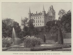 Hrad Dunrobin, Sutherlandshire, sídlo vévody ze Sutherlandu od English Photographer
