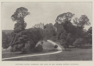 Hrad Dunster, Somerset, sídlo pana George Fownese Luttrella od English Photographer