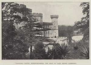 Hrad Eastnor, Herefordshire, sídlo lady Henry Somersetové od English Photographer