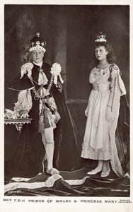 Edward, princ z Walesu a Mary, princezna Royal od English Photographer