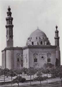 Egypt: Mešita Sultan Hasan (černobílá fotografie) od English Photographer