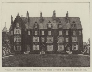 Elleray, Chatham Terrace, Ramsgate, dům, ve kterém zemřel pan Montagu Williams od English Photographer
