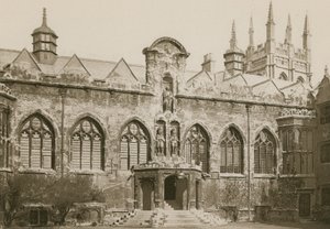 Front Quadrangle, Oriel College, Oxford od English Photographer