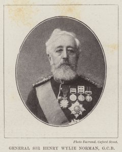 Generál sir Henry Wylie Norman, GCB od English Photographer