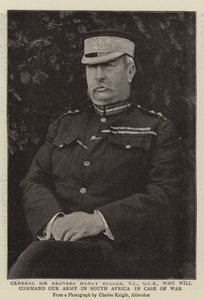Generál Sir Redvers Henry Buller, VC, GCB, který bude velet naší armádě v Jižní Africe v případě války od English Photographer