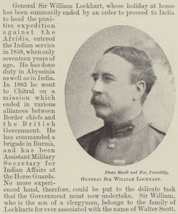 Generál sir William Lockhart od English Photographer