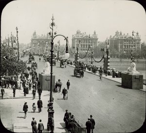 Celkový pohled na Westminsterský most od English Photographer