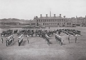 Glasgow: Maryhill Barracks (černobílá fotografie) od English Photographer