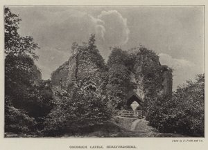 Hrad Goodrich, Herefordshire od English Photographer