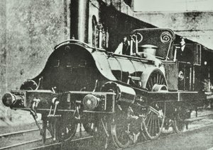 Great Eastern Railway (úsek Londýn a Blackwall) Tanková lokomotiva s jedním řidičem, 1860 od English Photographer