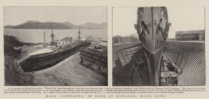 HMS Powerful v doku v Kowloonu, Hong Kong od English Photographer